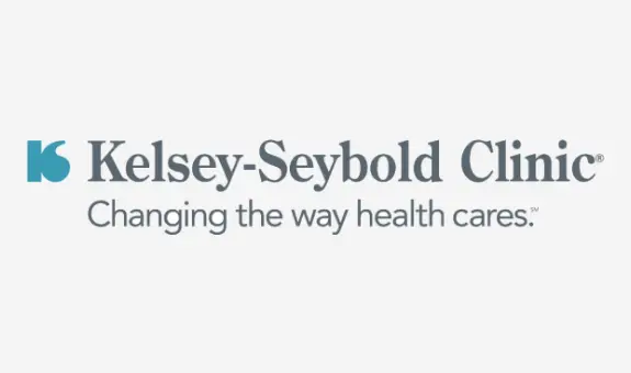 Kelsey-Seybold Clinic logo with tagline.